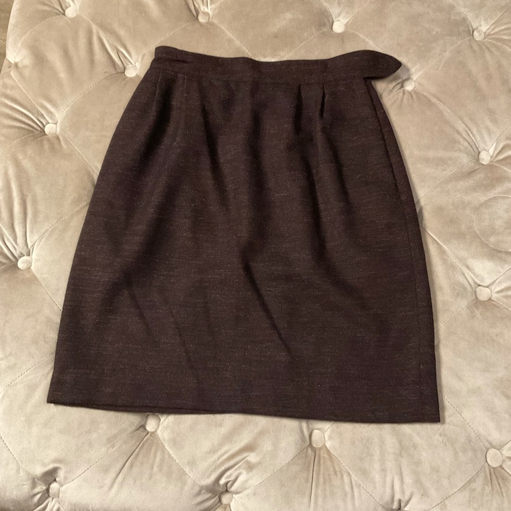 Wool High Waist Skirt